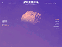 Tablet Screenshot of imaginariumfestival.com